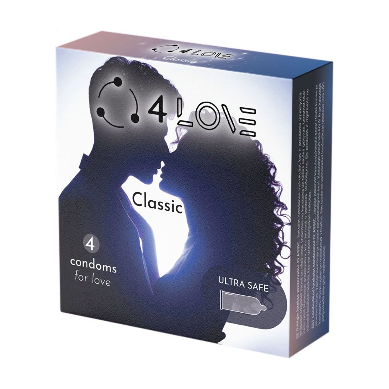 Презервативи 4LOVE Classic класичні, 4 шт