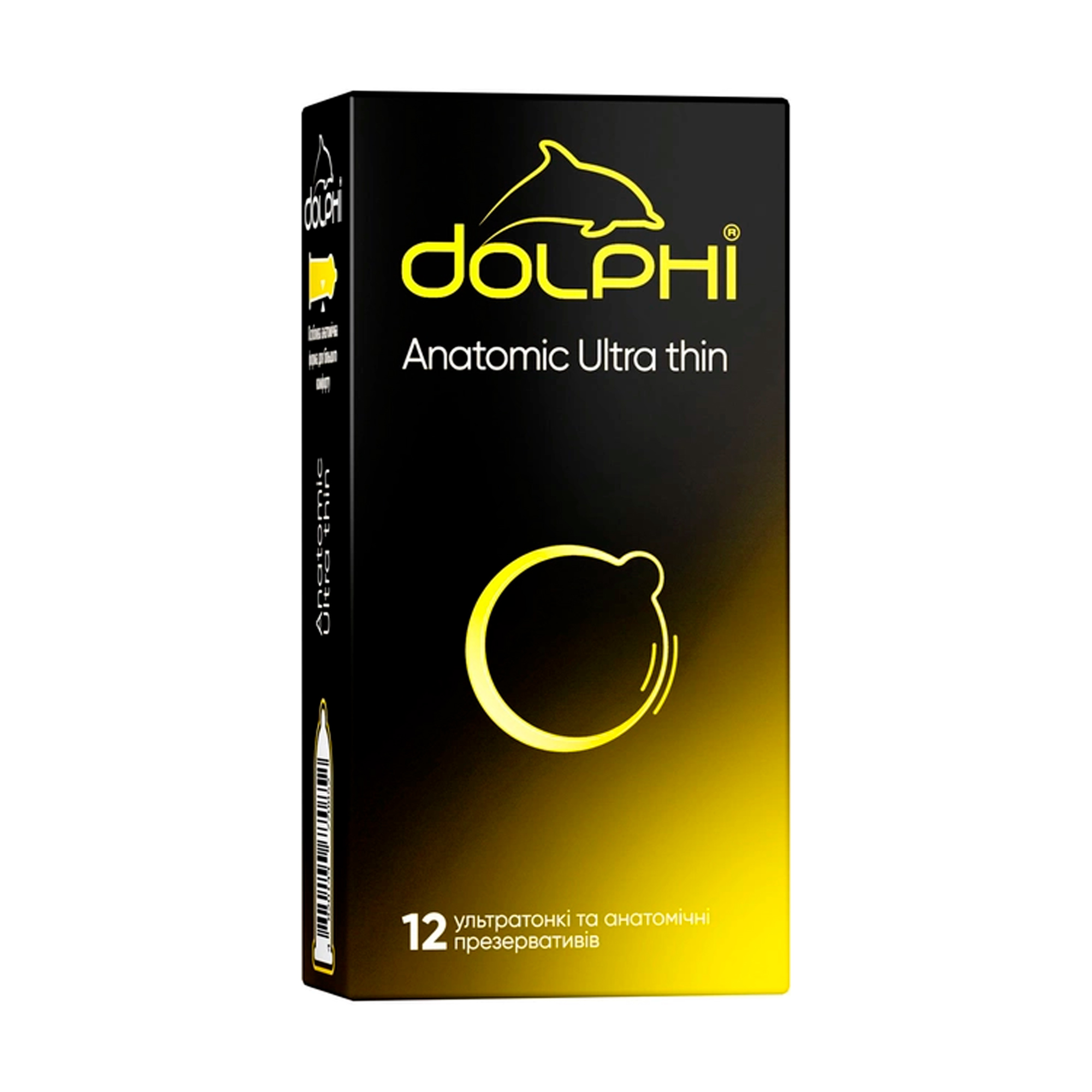 Презервативи Dolphi Anatomic Ultra Thin Анатомічні надтонкі, 12 шт